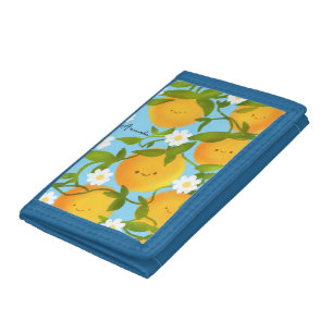 Summer Oranges Tree Garden Trifold Wallet