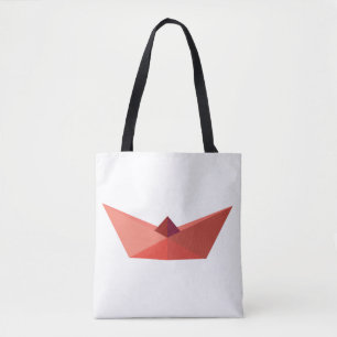 Summer, Origami Hat Boat,  All-Over-Print Tote Bag