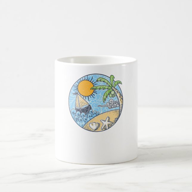 Summer Ornament Coffee Mug (Center)