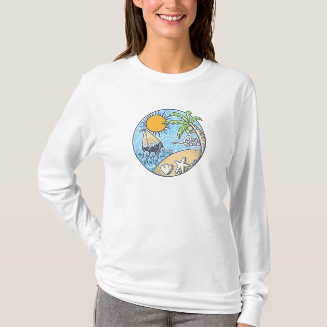 Summer Ornament T-Shirt (Front)