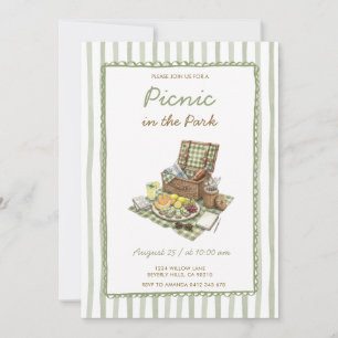 Summer Outdoor Picnic in the Park Invitation
