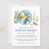 Summer Oyster Roast | Seafood Bake Cookout Invitation (Front)