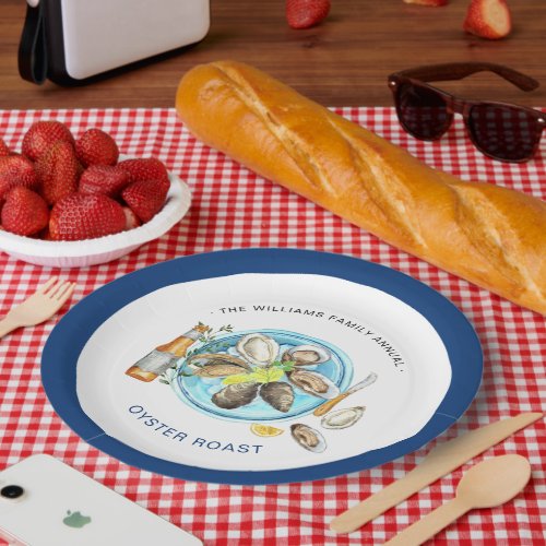 Summer Oyster Roast  Seafood Bake Cookout Paper Plates