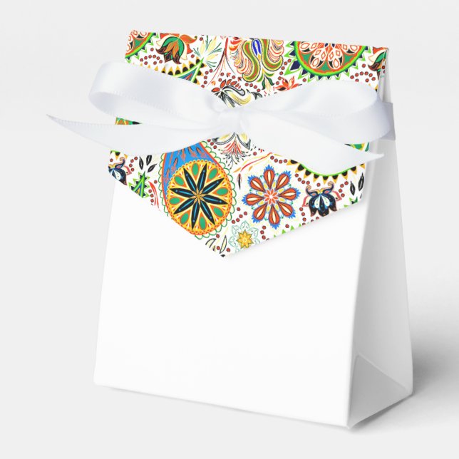 Summer paisley favor boxes (Front Side)