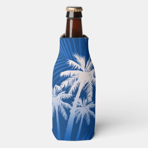 Summer palm trees bottle cooler