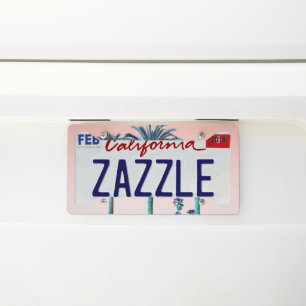 Summer Palm Trees Dream #1 #tropical #wall #art  License Plate Frame