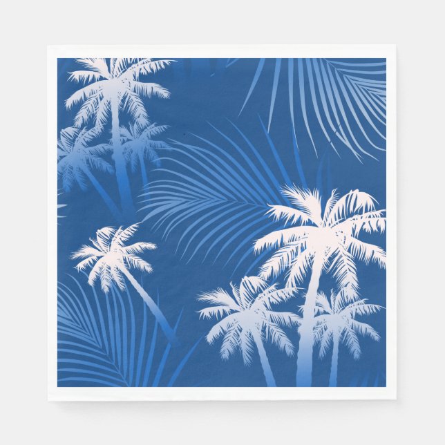 Summer palm trees napkins (Front)