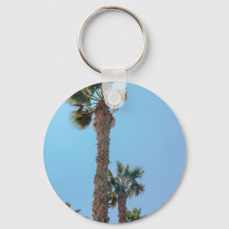 Summer Palm trees Plaque Keychain