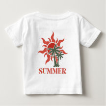 Summer Palm Trees Sun Retro Tropical