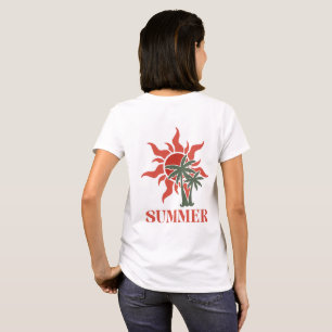 Summer Palm Trees Sun Retro Tropical T-Shirt
