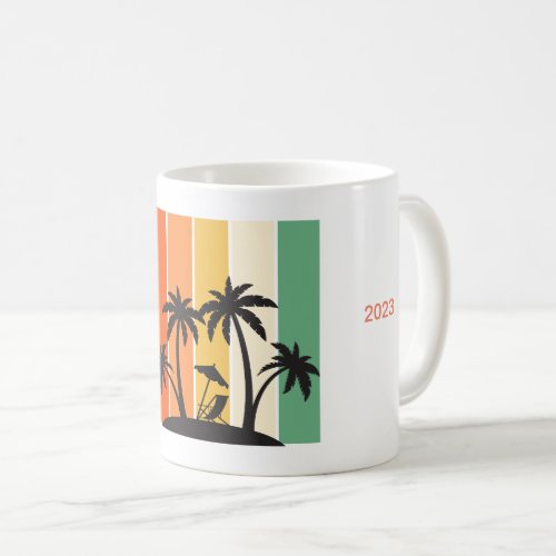 Summer PARADISE 2023 in Vintage Retro style T_Shir Coffee Mug