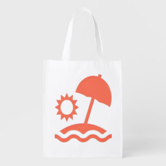 Summer Paradise Grocery Bag