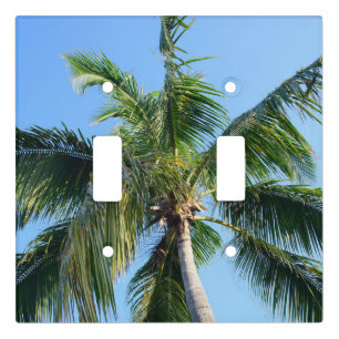 Summer Paradise Palm Tree #2 #tropical #wall #art Light Switch Cover