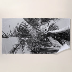 Summer Paradise Palm Tree #4 #tropical #wall #art Beach Towel