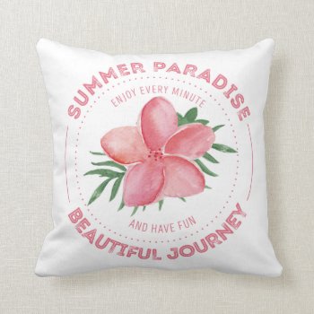 Summer Paradise Throw Pillow by WeLoveBoho at Zazzle