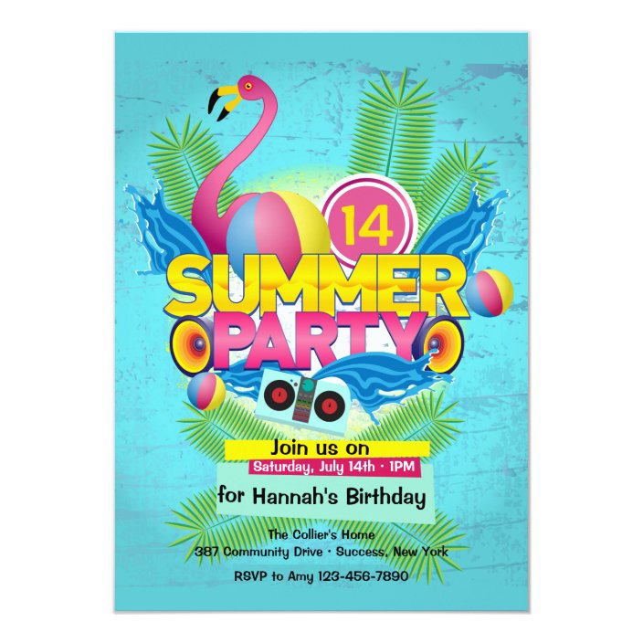 Summer Party (2) Invitation | Zazzle.com