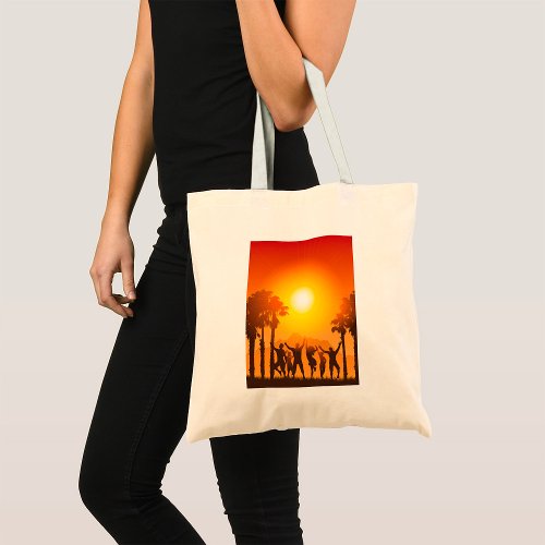 Summer Party Dancing Tote Bag