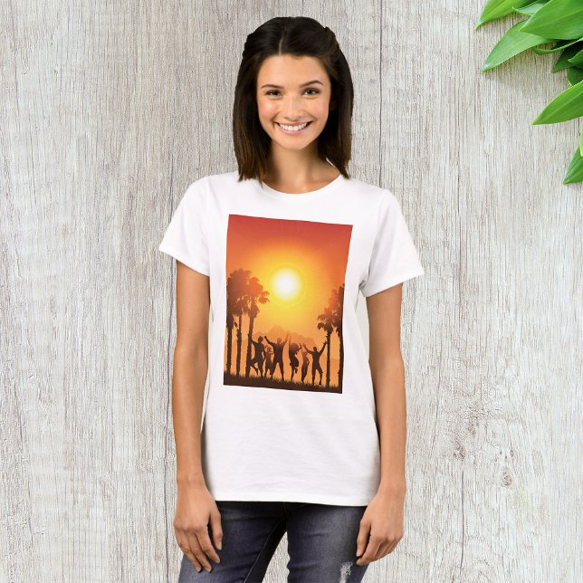 Summer Party Dancing Womens T-Shirt (Creator Uploaded)