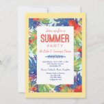 Summer Party Foliage Invitation at Zazzle