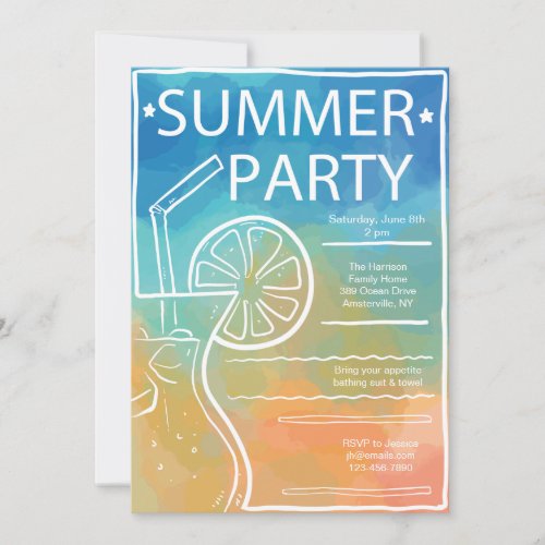 Summer Party Invitation