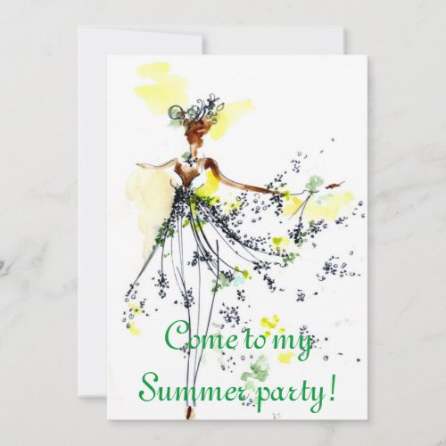 Summer party invitation