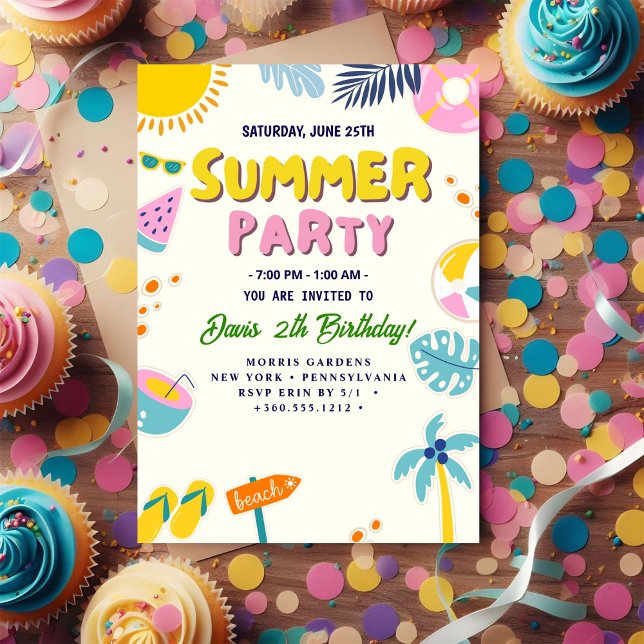 Summer Party Invitation (Creator Uploaded)
