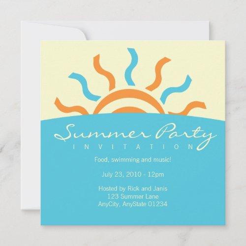 Summer Party Invitation