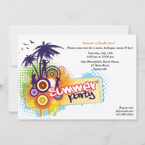 Summer Party Invitation