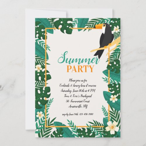 Summer Party Invitations