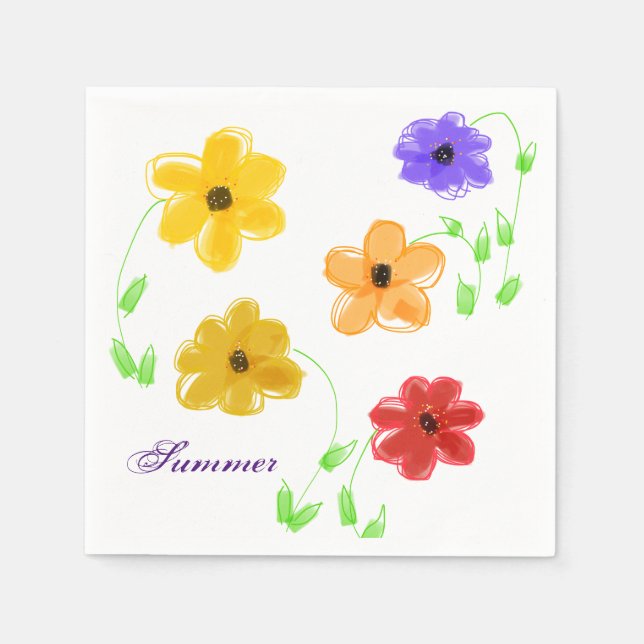 Summer Party Napkins (Front)