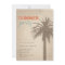 Summer Party Palm Tree Grunge Style Orange Blue