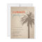 Summer Party Palm Tree Grunge Style Orange Blue