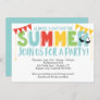 Summer Party, School's Out Primary Colors Invitation