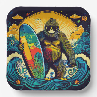 Summer Party with Bigfoot Paper Plates