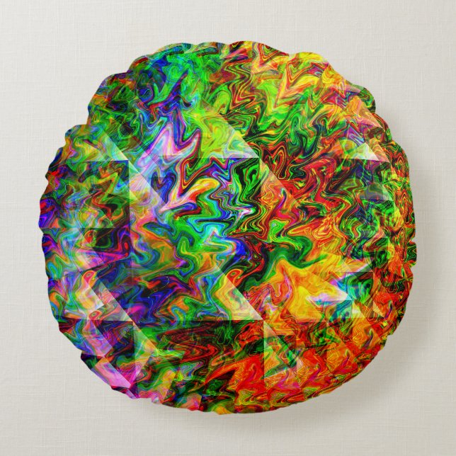 Summer Partyin'....... Round Pillow (Front)