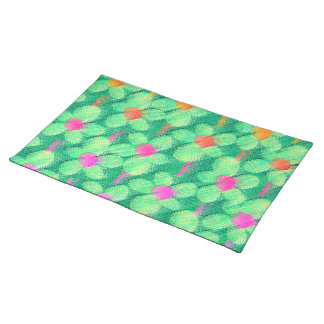 Summer Pastel Chalk Floral Cotton Cloth Placemat