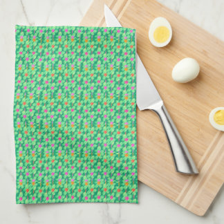 Summer Pastel Chalk Floral Microfiber Kitchen Towe Towel