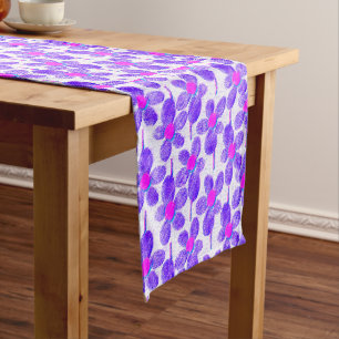 Summer Pastel Chalk Floral Table Runner