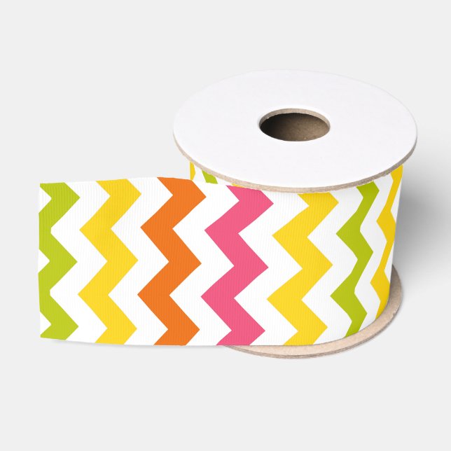 Summer Pastel Chevron Ribbon (Spool)