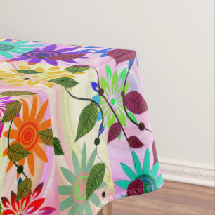 Summer Pastel Colors Tablecloth