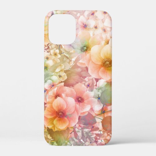 Summer Pastel Cosmos Pattern iPhone 12 Mini Case