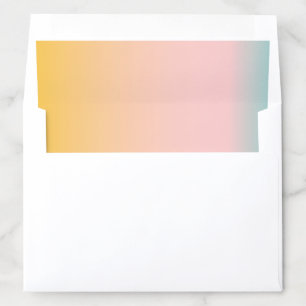 Summer Pastel Gradient Cute Bridal Shower  Envelope Liner