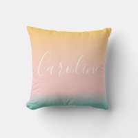 Summer Pastel Gradient Personalized Name Nursery 
