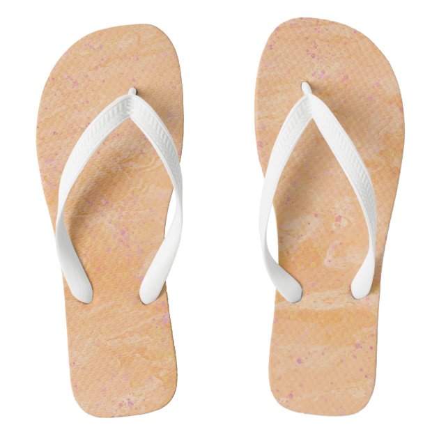 Peach best sale flip flops