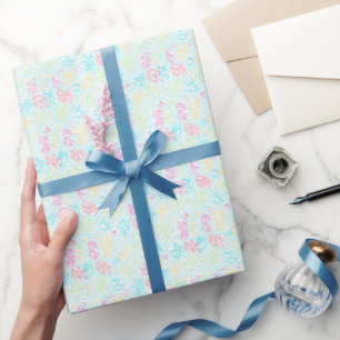 Summer Pastel Watercolor Art Pattern Gift Wrapping Paper
