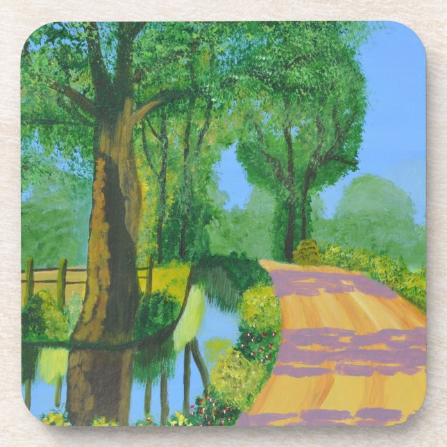 Summer Path Drink Coaster (Front)