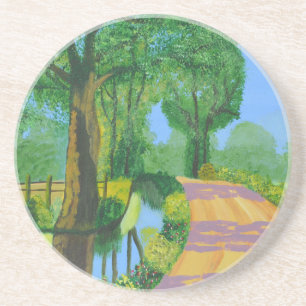 Summer Path Sandstone Coaster