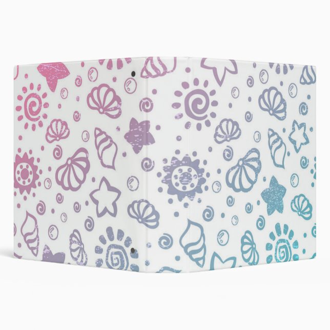 Summer pattern 3 ring binder (Background)