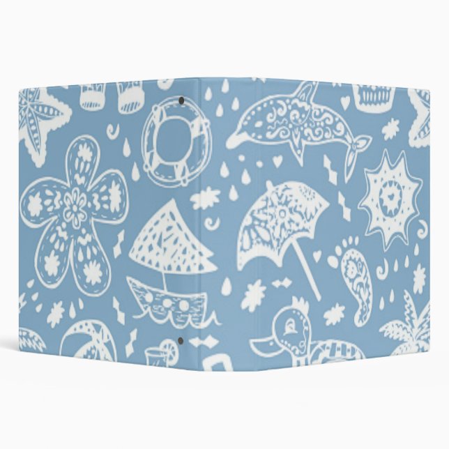 Summer pattern 3 ring binder (Background)