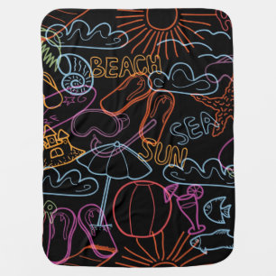 Summer pattern baby blanket